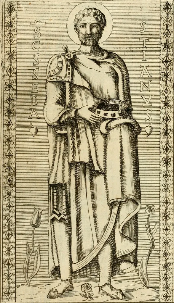 An illustration from Joannis Ciampini Romani, magistri brevium gratiae ... Opera, in tres tomos distributa : acesserunt eiusdem Ciampini opuscula quaedam selectiora : item appendix, seu notae, in quibus nonnulla post eius obitum innovata recensentur : ac demum auctoris vita, nunc primùm ipsius operibus addita, 1747, leaf 200