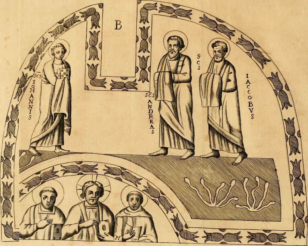 An illustration from Joannis Ciampini Romani, magistri brevium gratiae ... Opera, in tres tomos distributa : acesserunt eiusdem Ciampini opuscula quaedam selectiora : item appendix, seu notae, in quibus nonnulla post eius obitum innovata recensentur : ac demum auctoris vita, nunc primùm ipsius operibus addita, 1747, leaf 267