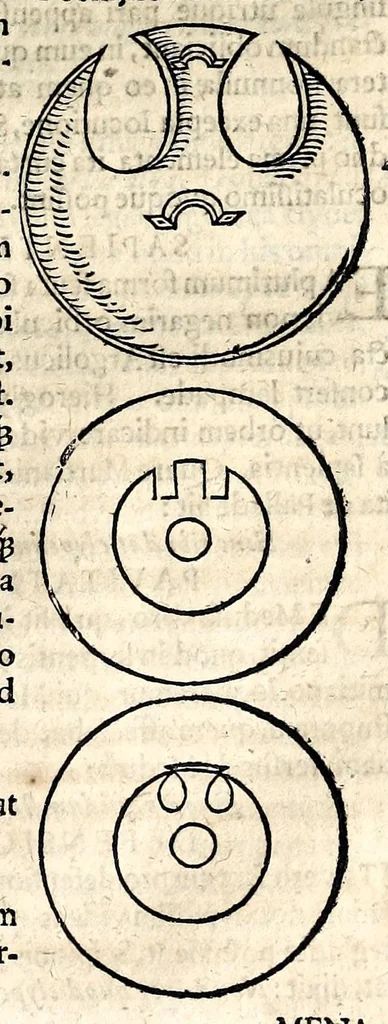An illustration from Joannis Pierii Valeriani Bellunensis Hieroglyphica, sive, De sacris Aegyptiorum aliarumque gentium literis, commentariorum libri LVIII, duobus aliis ab eruditissimo viro annexis. Accesserunt loco auctarii, Hieroglyphicorum collectanea, ex veteribus & recentioribus auctoribus descripta, & in sex libros ordine alphabetico digesta; item Horapollinis Hieroglyphicorum libri duo ex postrema Davidis Hoeschelii correctione. Praeterea ejusdem Pierii Declamatiuncula pro barbis sacerdotum; De infelicitate literatorum libri duo; denique Antiquitatum Bellunensium sermones quatuor, 1678, leaf 605