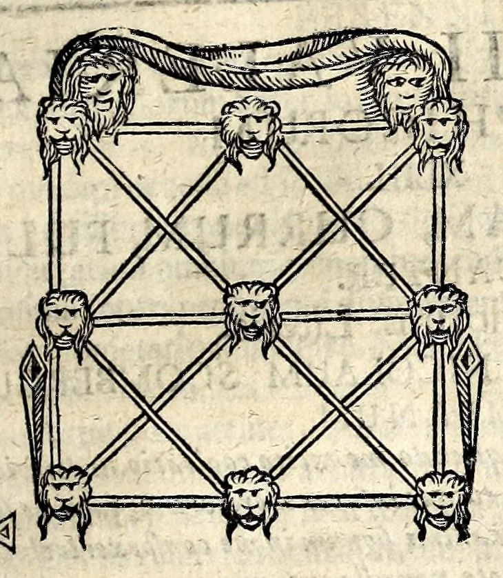 An illustration from Joannis Pierii Valeriani Bellunensis Hieroglyphica, sive, De sacris Aegyptiorum aliarumque gentium literis, commentariorum libri LVIII, duobus aliis ab eruditissimo viro annexis. Accesserunt loco auctarii, Hieroglyphicorum collectanea, ex veteribus & recentioribus auctoribus descripta, & in sex libros ordine alphabetico digesta; item Horapollinis Hieroglyphicorum libri duo ex postrema Davidis Hoeschelii correctione. Praeterea ejusdem Pierii Declamatiuncula pro barbis sacerdotum; De infelicitate literatorum libri duo; denique Antiquitatum Bellunensium sermones quatuor, 1678, leaf 615