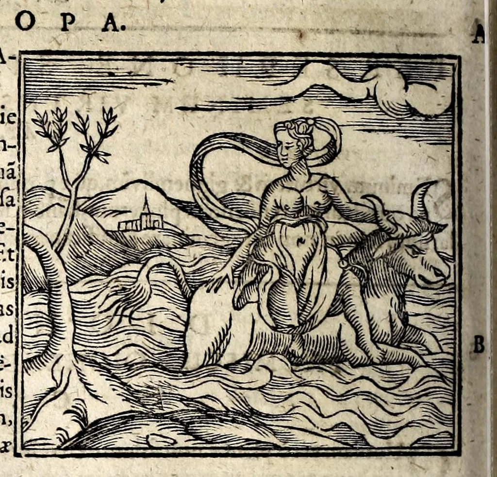 An illustration from Joannis Pierii Valeriani Bellunensis Hieroglyphica, sive, De sacris Aegyptiorum aliarumque gentium literis, commentariorum libri LVIII, duobus aliis ab eruditissimo viro annexis. Accesserunt loco auctarii, Hieroglyphicorum collectanea, ex veteribus & recentioribus auctoribus descripta, & in sex libros ordine alphabetico digesta; item Horapollinis Hieroglyphicorum libri duo ex postrema Davidis Hoeschelii correctione. Praeterea ejusdem Pierii Declamatiuncula pro barbis sacerdotum; De infelicitate literatorum libri duo; denique Antiquitatum Bellunensium sermones quatuor, 1678, leaf 818
