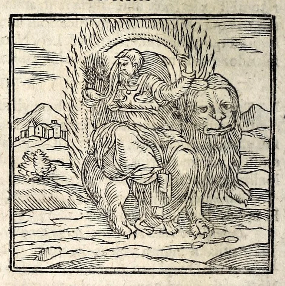 An illustration from Joannis Pierii Valeriani Bellunensis Hieroglyphica, sive, De sacris Aegyptiorum aliarumque gentium literis, commentariorum libri LVIII, duobus aliis ab eruditissimo viro annexis. Accesserunt loco auctarii, Hieroglyphicorum collectanea, ex veteribus & recentioribus auctoribus descripta, & in sex libros ordine alphabetico digesta; item Horapollinis Hieroglyphicorum libri duo ex postrema Davidis Hoeschelii correctione. Praeterea ejusdem Pierii Declamatiuncula pro barbis sacerdotum; De infelicitate literatorum libri duo; denique Antiquitatum Bellunensium sermones quatuor, 1678, leaf 86