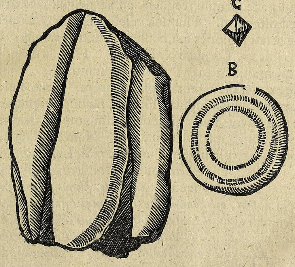 An illustration from Joannis Schefferi Argentoratensis Lapponia, id est, Regionis Lapponum et gentis nova et verissima descriptio : in qua multa de origine, superstitione, sacris magicis, victu, cultu, negotiis Lapponum, item animalium, metallorumque indole, quae in terris eorum proveniunt, hactenus incognita produntur, & eiconibus adjectis cum cura illustrantur, 1673, leaf 395
