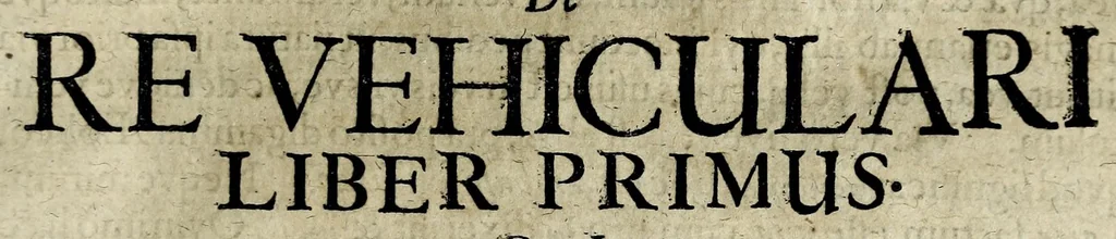 An illustration from Joannis Schefferi Argentoratensis De re vehiculari veterum libri duo. Accedit Pyrrhi Ligorii V.C. De vehiculis fragmentum : nunquam ante publicatum, ex bibliotheca Sereniss. Reg. Christinae, cum ejusdem I. Schefferi Arg. annotationibus, 1671, leaf 15