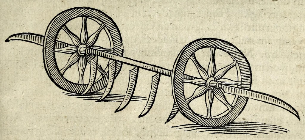 An illustration from Joannis Schefferi Argentoratensis De re vehiculari veterum libri duo. Accedit Pyrrhi Ligorii V.C. De vehiculis fragmentum : nunquam ante publicatum, ex bibliotheca Sereniss. Reg. Christinae, cum ejusdem I. Schefferi Arg. annotationibus, 1671, leaf 493