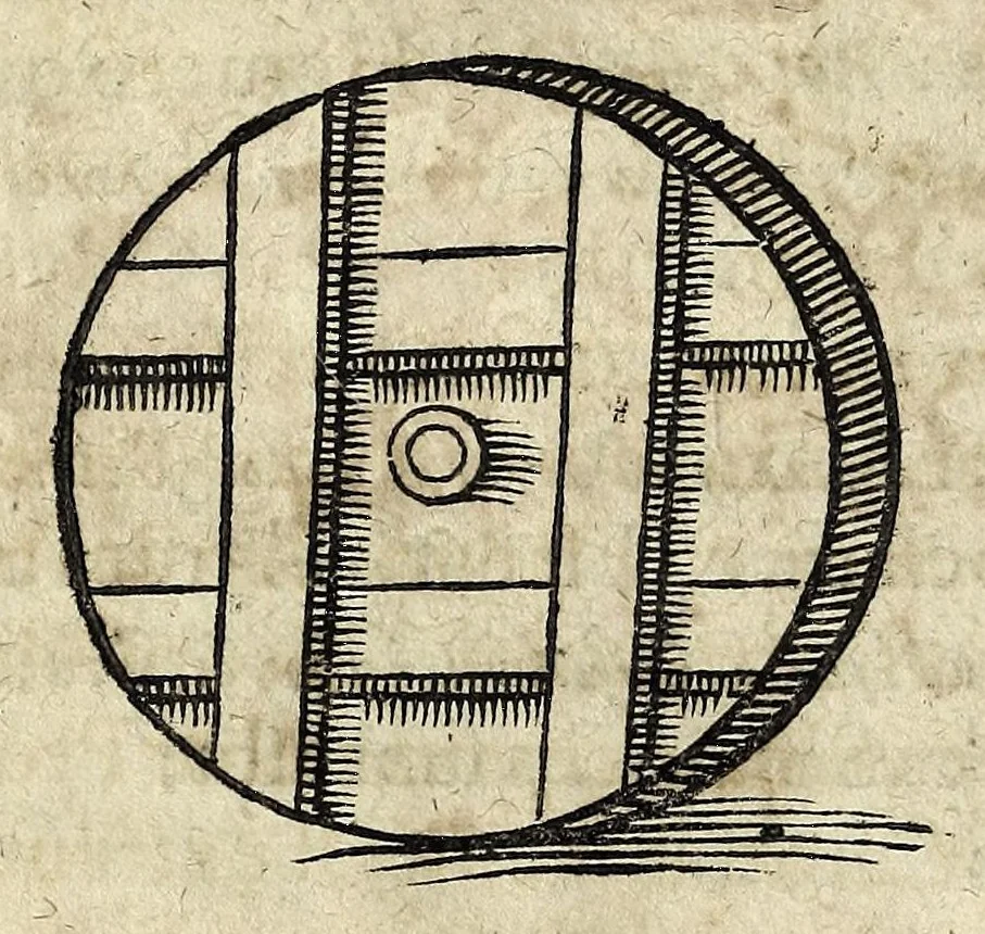 An illustration from Joannis Schefferi Argentoratensis De re vehiculari veterum libri duo. Accedit Pyrrhi Ligorii V.C. De vehiculis fragmentum : nunquam ante publicatum, ex bibliotheca Sereniss. Reg. Christinae, cum ejusdem I. Schefferi Arg. annotationibus, 1671, leaf 58