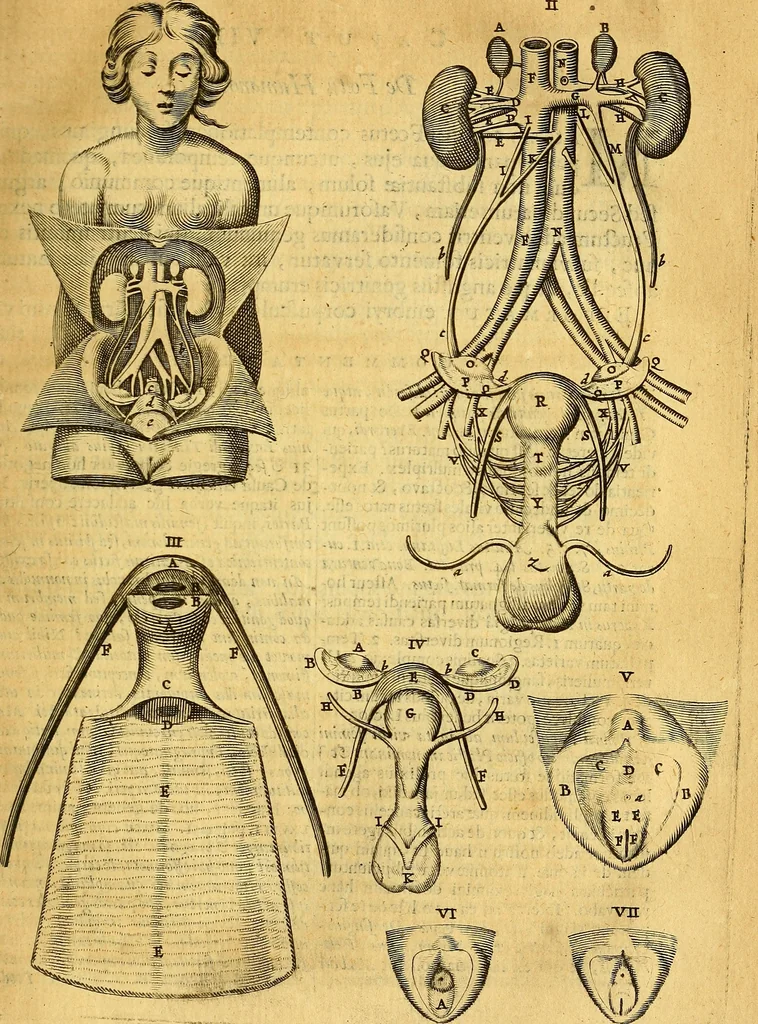 An illustration from Joannis Veslingii, equitus, professoris quondam Patavini, & c., Syntagma anatomicum, commentario atque appendice ex veterum, recentiorum, propriisque, observationibus, 1666, leaf 140