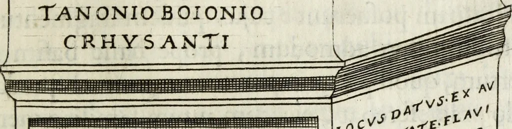 An illustration from Joannis Vignolii Petilianensis De columna Imperatoris Antonini Pii dissertatio, 1705, leaf 352