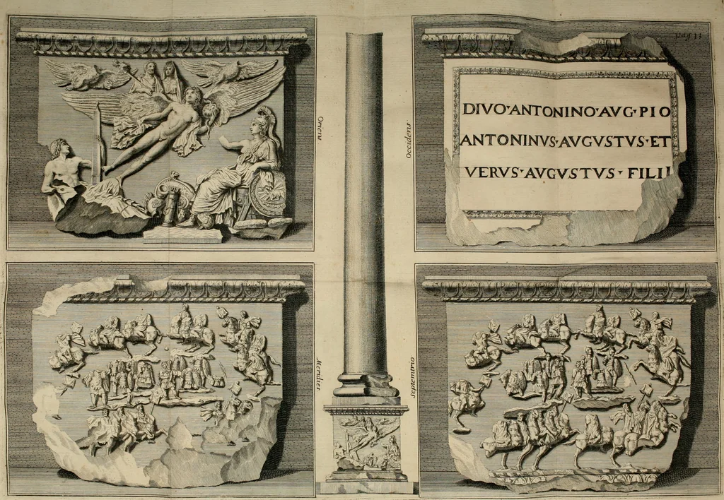 An illustration from Joannis Vignolii Petilianensis De columna Imperatoris Antonini Pii dissertatio, 1705, leaf 40
