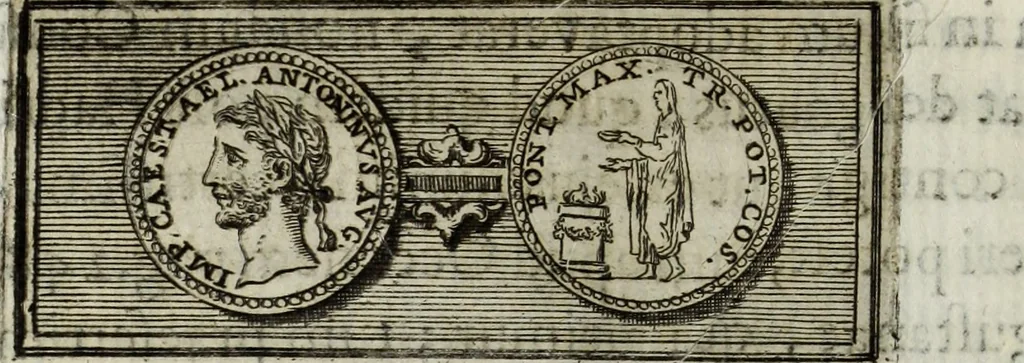 An illustration from Joannis Vignolii Petilianensis De columna Imperatoris Antonini Pii dissertatio, 1705, leaf 91