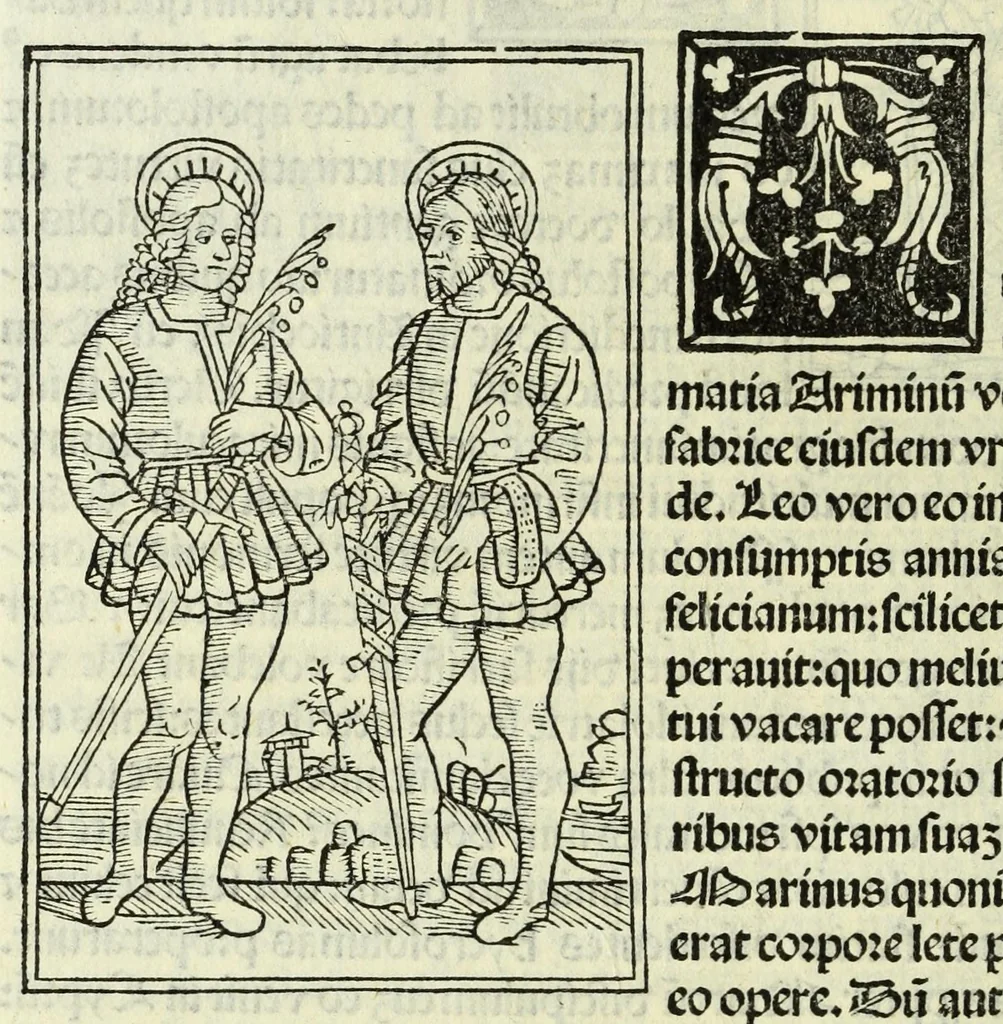 An illustration from Jocobi Gualle jureconsulti Papie sanctuarium, 1505, leaf 128