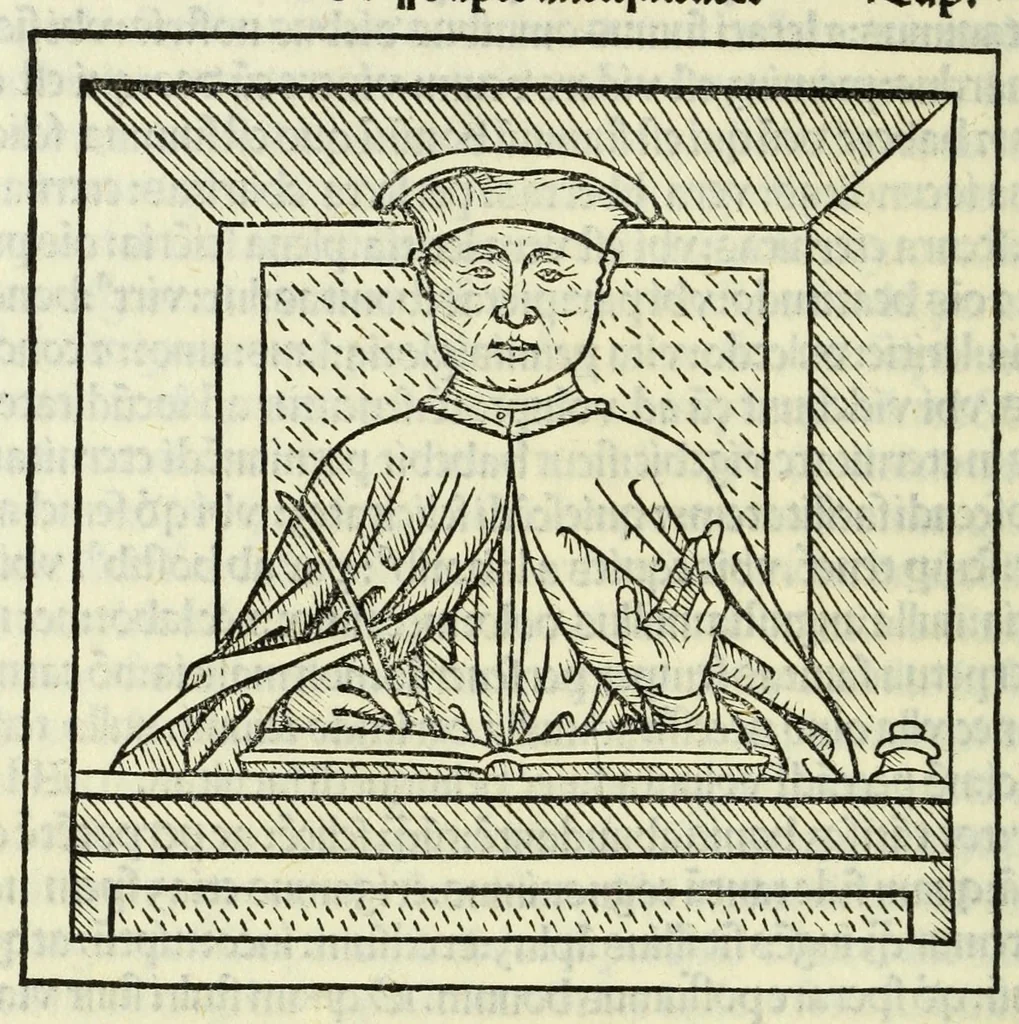 An illustration from Jocobi Gualle jureconsulti Papie sanctuarium, 1505, leaf 180