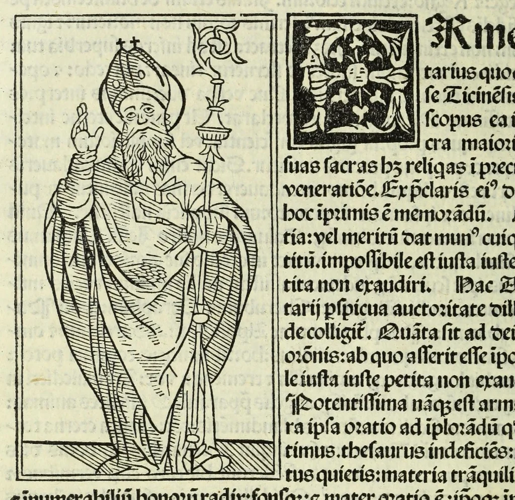 An illustration from Jocobi Gualle jureconsulti Papie sanctuarium, 1505, leaf 46
