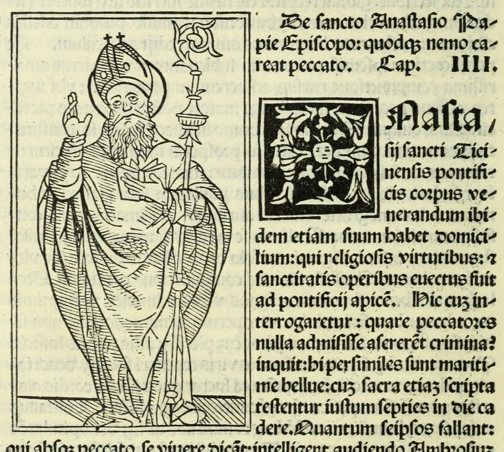 An illustration from Jocobi Gualle jureconsulti Papie sanctuarium, 1505, leaf 54