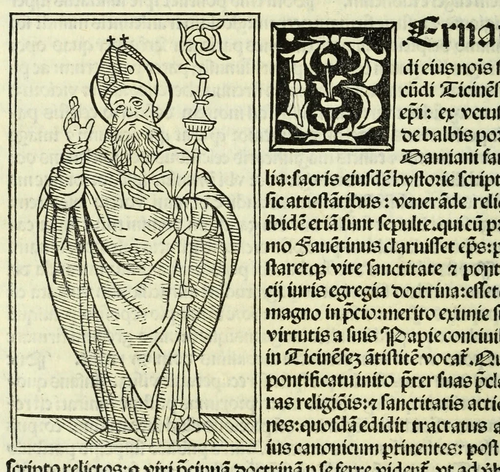 An illustration from Jocobi Gualle jureconsulti Papie sanctuarium, 1505, leaf 84