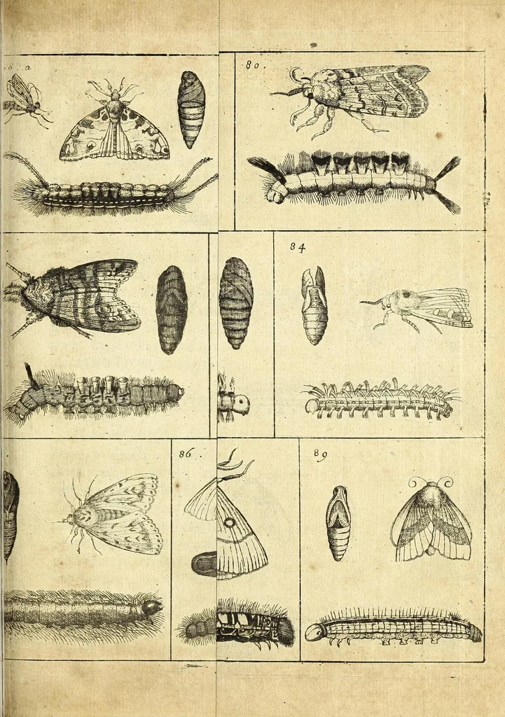 An illustration from Johannes Godartius Of insects, 1682, leaf 149