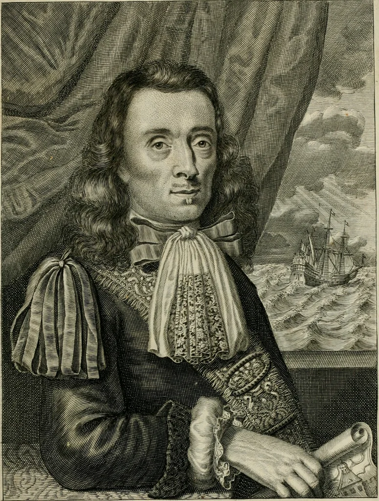 An illustration from Johan Nieuhofs Gedenkweerdige Brasiliaense zee- en lant- reize. : Behelzende al het geen op dezelve is voorgevallen. Beneffens een bondige beschrijving van gantsche Neerlants Brasil, zoo van lantschappen, steden, dieren, gewassen, als draghten, zeden en godsdienst der inwoonders: en ��inzonderheit ein wijtloopig verhael der merkwaardigste voorvallen en geschiedenissen, die zich, geduurende zijn negenjarigh verblijf in Brasil, in d'oorlogen en opstant der Portugesen tegen d'onzen, zich sedert het jaer 1640. tot 1649. hebben toegedragen. Door gaens verçiert met verscheide afbeeldingen, na't leven aldaer getekent, 1682, leaf 10