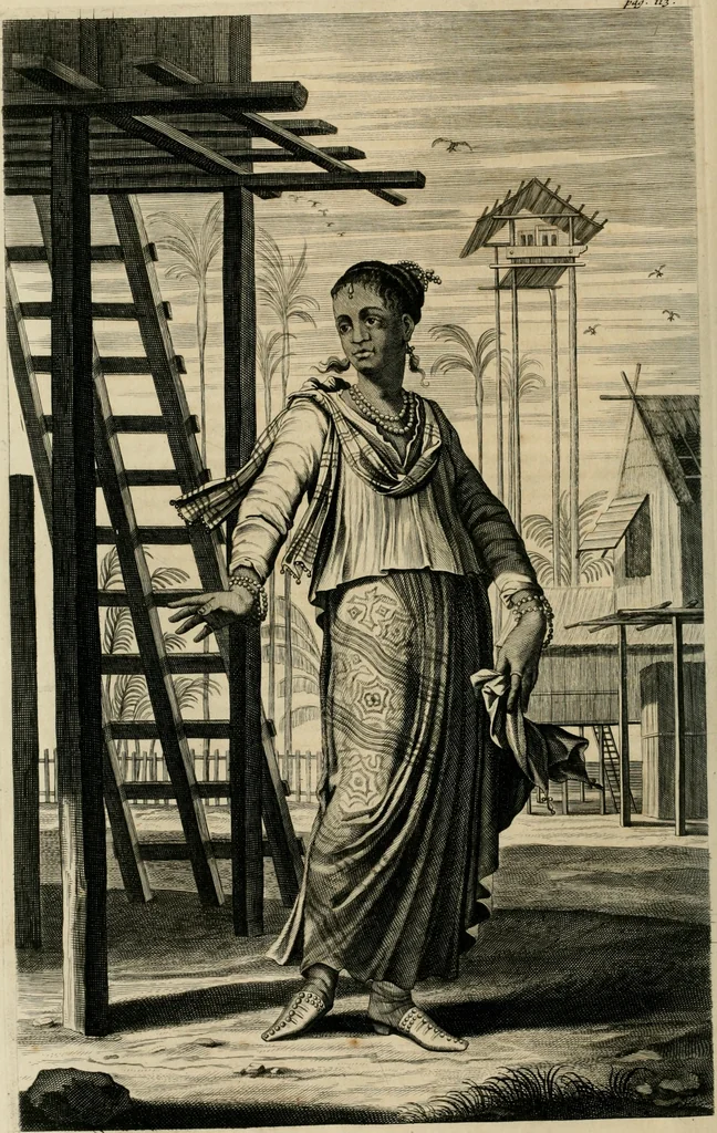 An illustration from Johan Nieuhofs Gedenkweerdige Brasiliaense zee- en lant- reize. : Behelzende al het geen op dezelve is voorgevallen. Beneffens een bondige beschrijving van gantsche Neerlants Brasil, zoo van lantschappen, steden, dieren, gewassen, als draghten, zeden en godsdienst der inwoonders: en ��inzonderheit ein wijtloopig verhael der merkwaardigste voorvallen en geschiedenissen, die zich, geduurende zijn negenjarigh verblijf in Brasil, in d'oorlogen en opstant der Portugesen tegen d'onzen, zich sedert het jaer 1640. tot 1649. hebben toegedragen. Door gaens verçiert met verscheide afbeeldingen, na't leven aldaer getekent, 1682, leaf 409