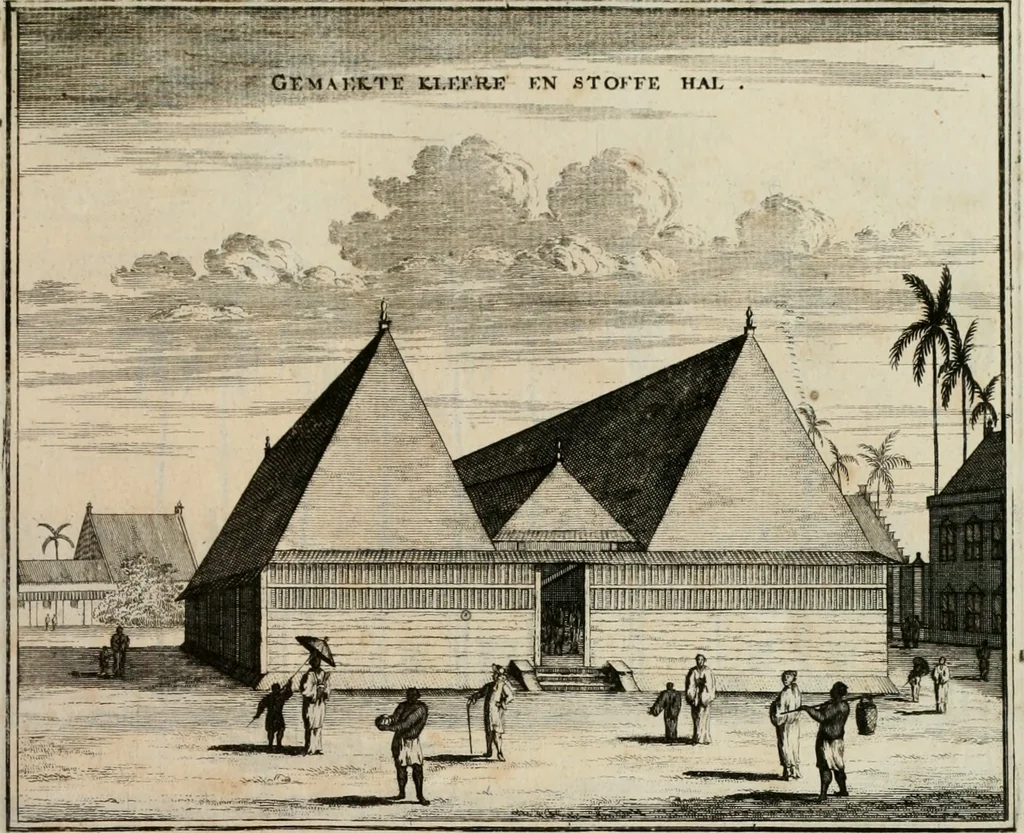 An illustration from Johan Nieuhofs Gedenkweerdige Brasiliaense zee- en lant- reize. : Behelzende al het geen op dezelve is voorgevallen. Beneffens een bondige beschrijving van gantsche Neerlants Brasil, zoo van lantschappen, steden, dieren, gewassen, als draghten, zeden en godsdienst der inwoonders: en ��inzonderheit ein wijtloopig verhael der merkwaardigste voorvallen en geschiedenissen, die zich, geduurende zijn negenjarigh verblijf in Brasil, in d'oorlogen en opstant der Portugesen tegen d'onzen, zich sedert het jaer 1640. tot 1649. hebben toegedragen. Door gaens verçiert met verscheide afbeeldingen, na't leven aldaer getekent, 1682, leaf 516