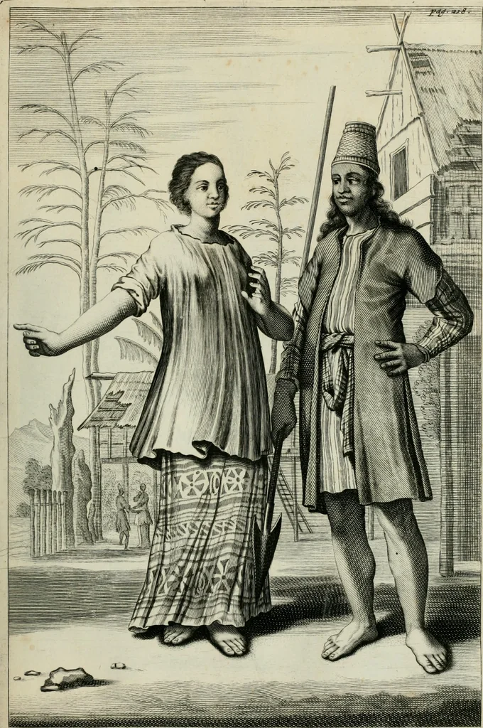 An illustration from Johan Nieuhofs Gedenkweerdige Brasiliaense zee- en lant- reize. : Behelzende al het geen op dezelve is voorgevallen. Beneffens een bondige beschrijving van gantsche Neerlants Brasil, zoo van lantschappen, steden, dieren, gewassen, als draghten, zeden en godsdienst der inwoonders: en ��inzonderheit ein wijtloopig verhael der merkwaardigste voorvallen en geschiedenissen, die zich, geduurende zijn negenjarigh verblijf in Brasil, in d'oorlogen en opstant der Portugesen tegen d'onzen, zich sedert het jaer 1640. tot 1649. hebben toegedragen. Door gaens verçiert met verscheide afbeeldingen, na't leven aldaer getekent, 1682, leaf 548