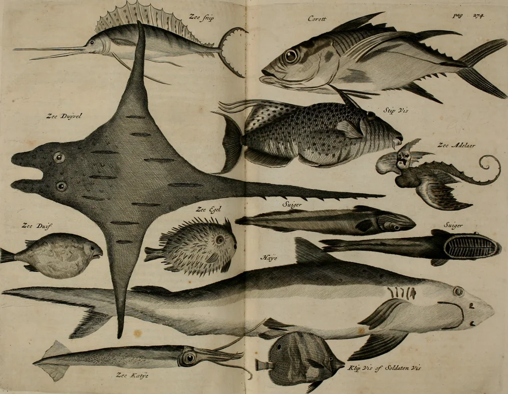 An illustration from Johan Nieuhofs Gedenkweerdige Brasiliaense zee- en lant- reize. : Behelzende al het geen op dezelve is voorgevallen. Beneffens een bondige beschrijving van gantsche Neerlants Brasil, zoo van lantschappen, steden, dieren, gewassen, als draghten, zeden en godsdienst der inwoonders: en ��inzonderheit ein wijtloopig verhael der merkwaardigste voorvallen en geschiedenissen, die zich, geduurende zijn negenjarigh verblijf in Brasil, in d'oorlogen en opstant der Portugesen tegen d'onzen, zich sedert het jaer 1640. tot 1649. hebben toegedragen. Door gaens verçiert met verscheide afbeeldingen, na't leven aldaer getekent, 1682, leaf 629