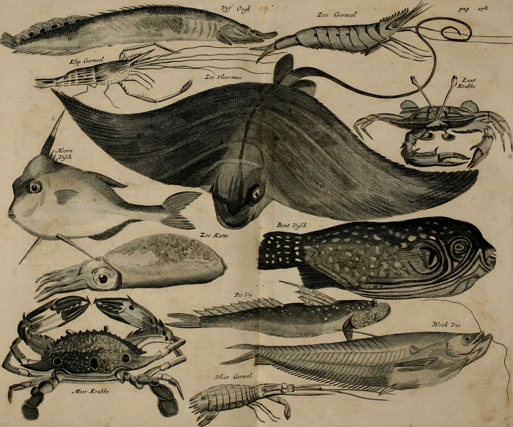 An illustration from Johan Nieuhofs Gedenkweerdige Brasiliaense zee- en lant- reize. : Behelzende al het geen op dezelve is voorgevallen. Beneffens een bondige beschrijving van gantsche Neerlants Brasil, zoo van lantschappen, steden, dieren, gewassen, als draghten, zeden en godsdienst der inwoonders: en ��inzonderheit ein wijtloopig verhael der merkwaardigste voorvallen en geschiedenissen, die zich, geduurende zijn negenjarigh verblijf in Brasil, in d'oorlogen en opstant der Portugesen tegen d'onzen, zich sedert het jaer 1640. tot 1649. hebben toegedragen. Door gaens verçiert met verscheide afbeeldingen, na't leven aldaer getekent, 1682, leaf 635