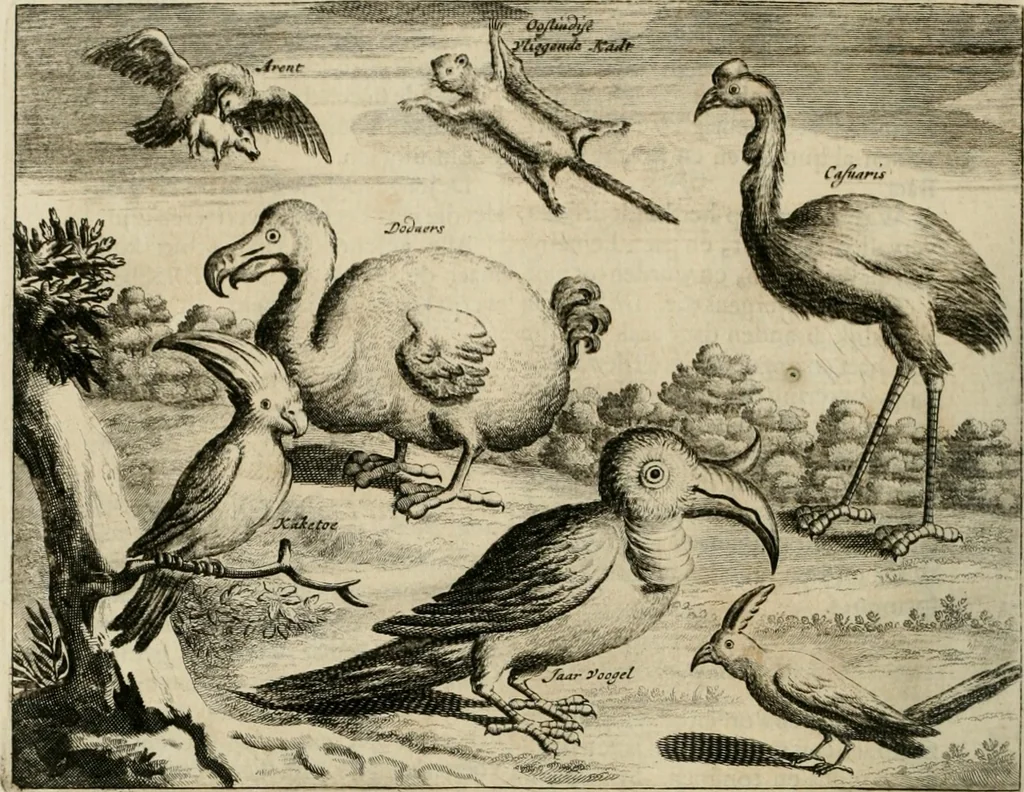 An illustration from Johan Nieuhofs Gedenkweerdige Brasiliaense zee- en lant- reize. : Behelzende al het geen op dezelve is voorgevallen. Beneffens een bondige beschrijving van gantsche Neerlants Brasil, zoo van lantschappen, steden, dieren, gewassen, als draghten, zeden en godsdienst der inwoonders: en ��inzonderheit ein wijtloopig verhael der merkwaardigste voorvallen en geschiedenissen, die zich, geduurende zijn negenjarigh verblijf in Brasil, in d'oorlogen en opstant der Portugesen tegen d'onzen, zich sedert het jaer 1640. tot 1649. hebben toegedragen. Door gaens verçiert met verscheide afbeeldingen, na't leven aldaer getekent, 1682, leaf 639