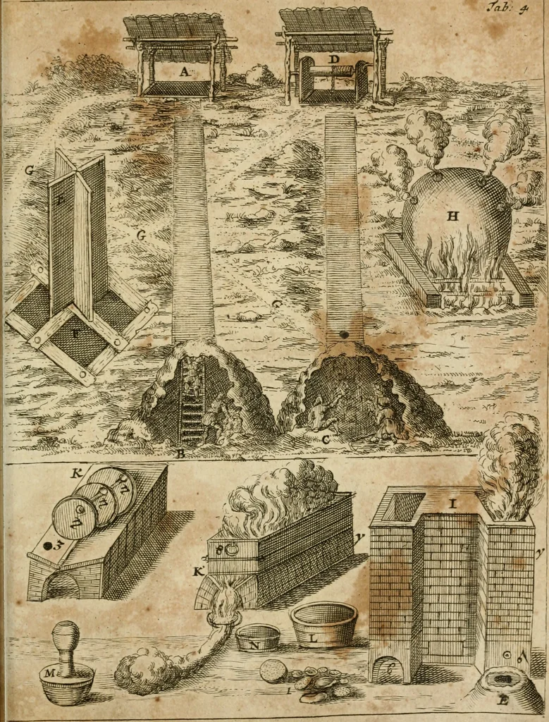 An illustration from Johannis Conradi Barchusen Elementa chemiae, quibius subjuncta est, Confectura lapidis philosophici, imaginibus repraesentata, 1718, leaf 468