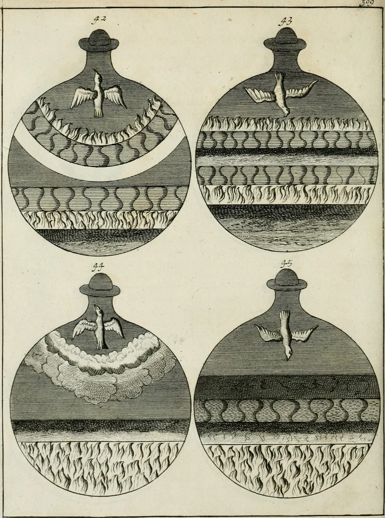 An illustration from Johannis Conradi Barchusen Elementa chemiae, quibius subjuncta est, Confectura lapidis philosophici, imaginibus repraesentata, 1718, leaf 559