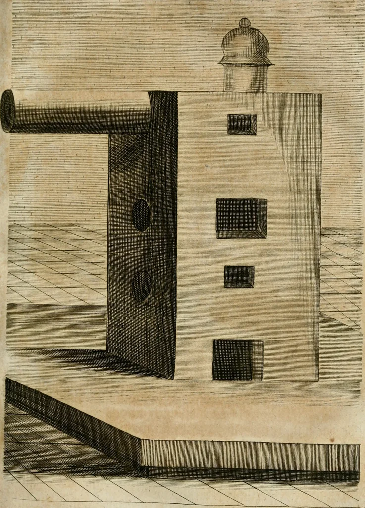 An illustration from Johannis Kunckelii, churfürstl. Brandenb. würcklich bestallt-geheimden Cammer-Dieners, Ars vitraria experimentalis, oder, Vollkommene Glasmacher-Kunst : lehrende, als in einem ... commentario über die ... sieben Bücher P. Anthonii Neri von Florenz, und denen ... Anmerckungen Christophori Merretti ... (so aus den Ital. und Latein. beyde mit Fleiss ins Hochdeutsche übersetzt) die allerkurtz bundigsten Manieren, das reineste Chrystall-Glas, alle gefärbte oder tingirte Gläser, künstliche Edelstein oder Flüsse ... zu machen ... : sampt einem II. Haupt-Thiel, so in drey unterschiedenen Bücher und mehr als 200 Experimenten bestehet, darinnen vom Glasmahlen, Vergulden und Brennen ... Türckisch Pappier, [et]c. ... und viel andere ungemeine Sachen zu machen, gelehret werden : mit einem Anhange von denen Perlen und fast allen natürlichen Edelsteinen .., 1679, leaf 246