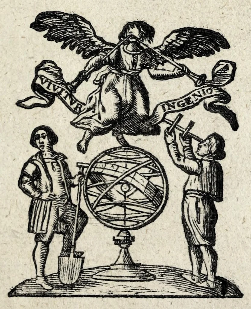 An illustration from Johannis Loccenii Rerum Suecicarum historia : a rege Berone tertio usque ad Ericum decimum quartum deducta, & pluribus locis, quam antehac, auctior edita : accedunt Antiquitates Sueo-Gothicae, 1654, leaf 7