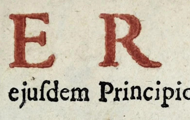 An illustration from Johannis Petri Erici in ejusdem Principio philologico promissa Anthrōpoglōttogonia, sive, Humanae linguae genesis partis primae, tomus primus : ubi de particulis quibusdam, & imprimis de pronominibus tam Graecis, quàm Hebraicis & Latinis : nec non iis, quae his accidunt, agitur : tum diversorum etiam idiomatum glossemata non pauca, quae indagatorem hactenus desiderarunt, evidenti etymologiâ resolvuntur & dilucidantur, 1697, leaf 9
