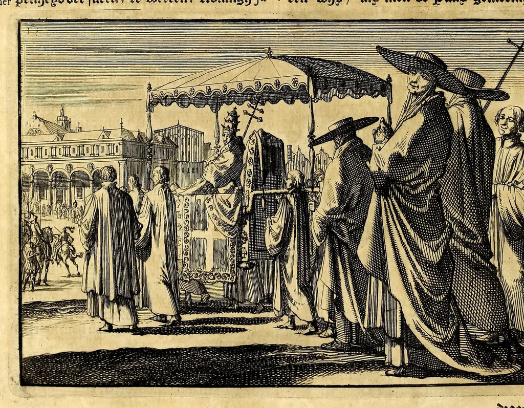 An illustration from Joh[ann] Lodew[ijck] Gottfrieds Historische kronyck; : vervattende een nauwkeurige en volkomene beschrijvingh der aldergedenck waerdigste geschiedenissen des weerelds, van den aenvangh der Scheppingh tot op't jaer Christi 1576. In een nette ordre gebragt na de verdeelingh der vier monarchien, en de bondighste jaer-rekeningh. Op nieuws vertaeld na den derden vermeerderden druck, met byvoegingh van de Historie der Reformatie in Duytschland: en een volkoomen bladwijser aller voornaemste saecken,, 1698, leaf 192