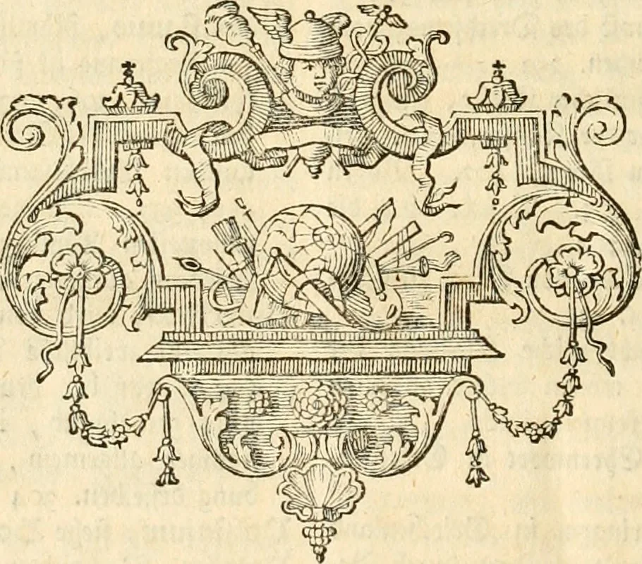 An illustration from Johann Winckelmanns, präsidentens der Alterthümer zu Rom ... Geschichte der Kunst des Alterthums, 1764, leaf 517