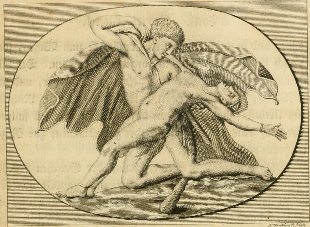 An illustration from Johann Winkelmanns Geschichte der Kunst des Alterthums, 1776, leaf 310