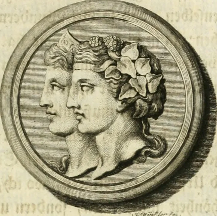 An illustration from Johann Winkelmanns Geschichte der Kunst des Alterthums, 1776, leaf 334