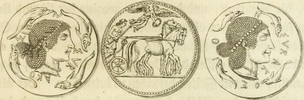 An illustration from Johann Winkelmanns Geschichte der Kunst des Alterthums, 1776, leaf 540