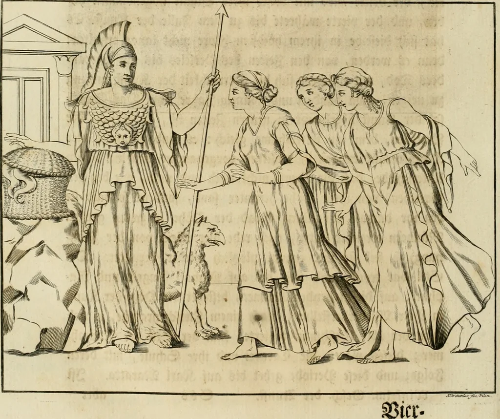 An illustration from Johann Winkelmanns Geschichte der Kunst des Alterthums, 1776, leaf 595