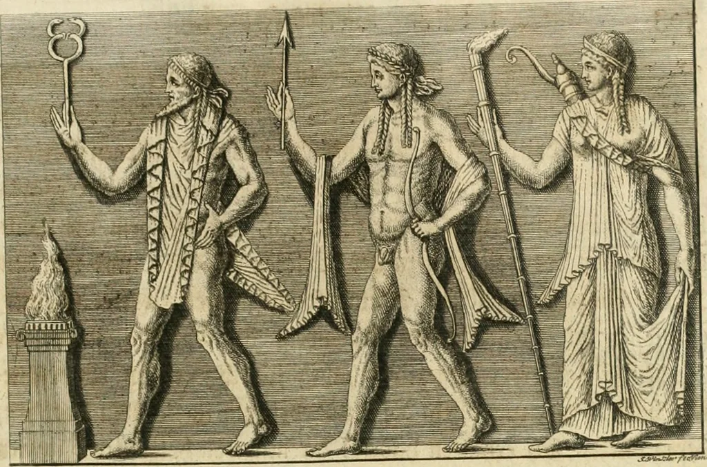 An illustration from Johann Winkelmanns Geschichte der Kunst des Alterthums, 1776, leaf 596
