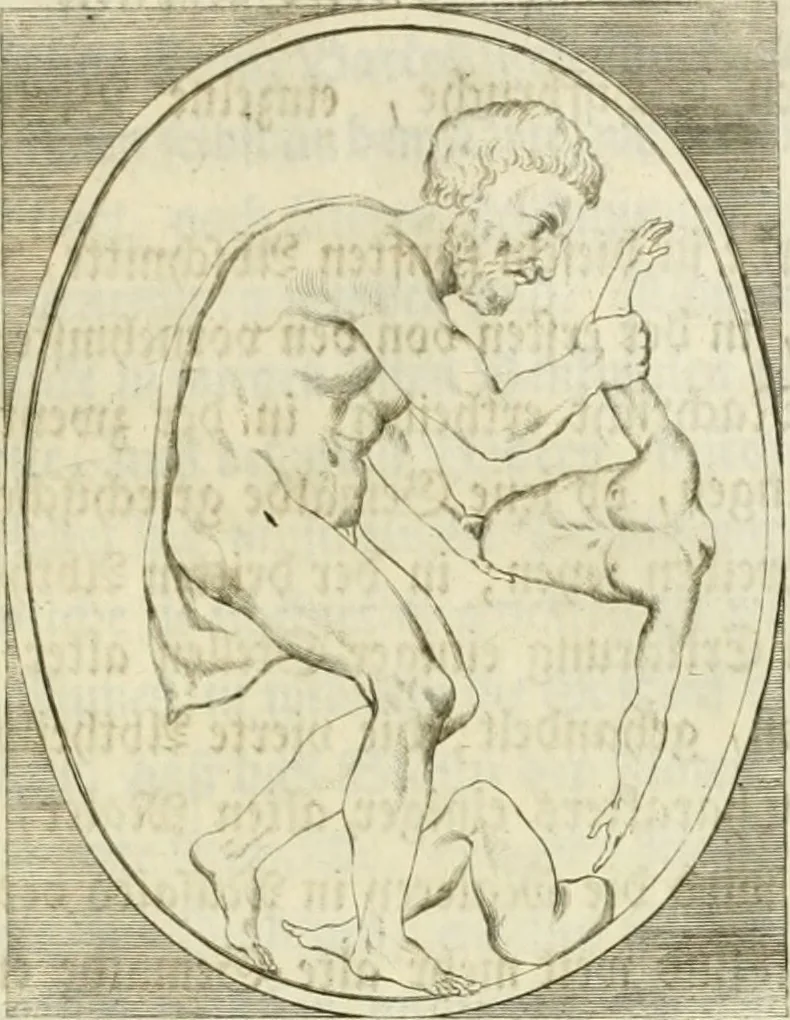 An illustration from Johann Winkelmanns Geschichte der Kunst des Alterthums, 1776, leaf 646