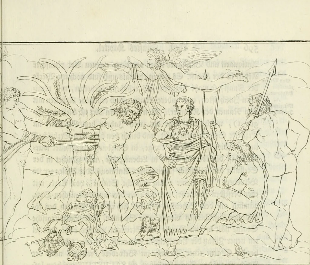 An illustration from Johann Winkelmanns Geschichte der Kunst des Alterthums, 1776, leaf 684