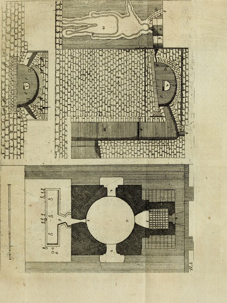 An illustration from Joh. Caspar Füesslins Geschichte der besten Künstler in der Schweitz : nebst ihren Bildnissen, 1769, leaf 402