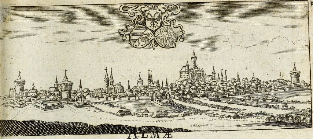 An illustration from Joh. Christophori Wagenseilii De Sacri rom. imperii libera Civitate noribergensi commentatio. Accedit, De Germaniæ, phonascorvm, Von der meister-singer, 1697, leaf 12