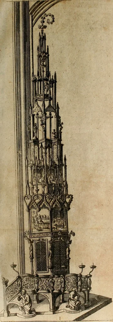 An illustration from Joh. Christophori Wagenseilii De Sacri rom. imperii libera Civitate noribergensi commentatio. Accedit, De Germaniæ, phonascorvm, Von der meister-singer, 1697, leaf 80