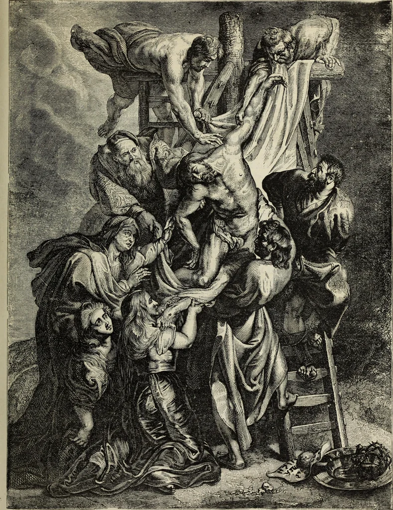 An illustration from John Cassell's Art treasures exhibition: containing engravings of the principal masterpieces of the English, Dutch, Flemish, French, and German schools, 1858, leaf 202