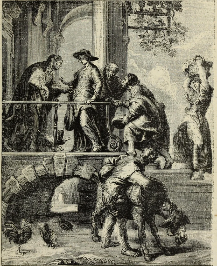 An illustration from John Cassell's Art treasures exhibition: containing engravings of the principal masterpieces of the English, Dutch, Flemish, French, and German schools, 1858, leaf 206