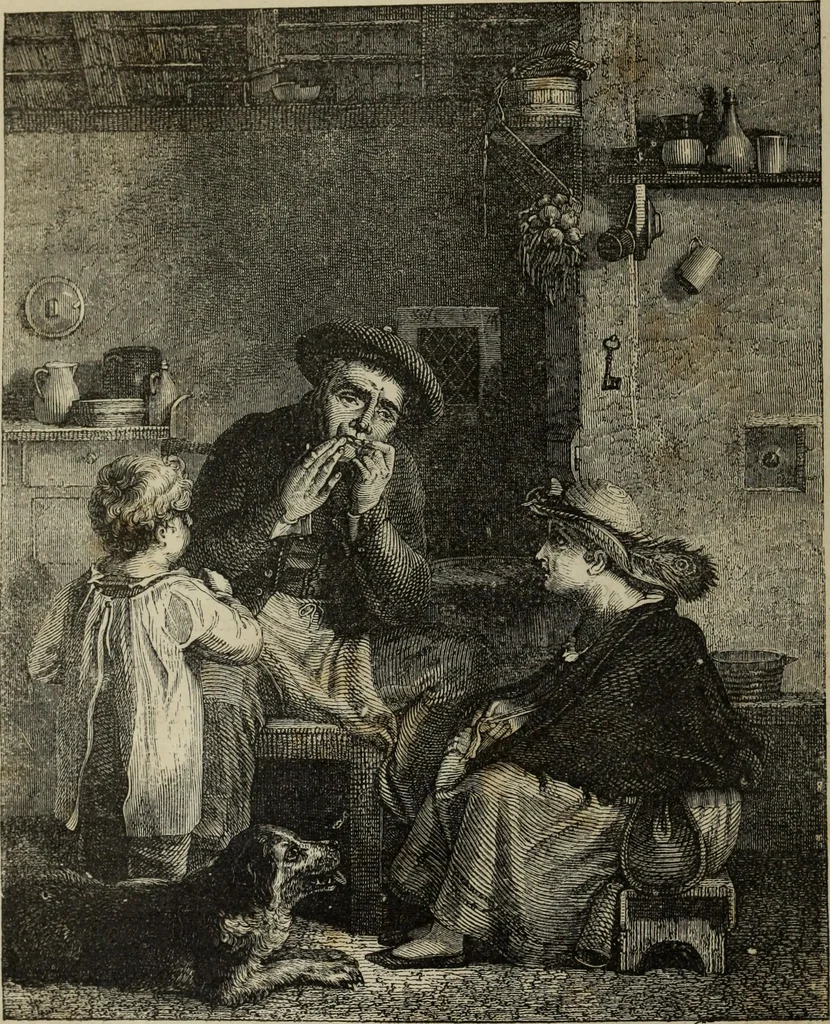 An illustration from John Cassell's Art treasures exhibition: containing engravings of the principal masterpieces of the English, Dutch, Flemish, French, and German schools, 1858, leaf 21
