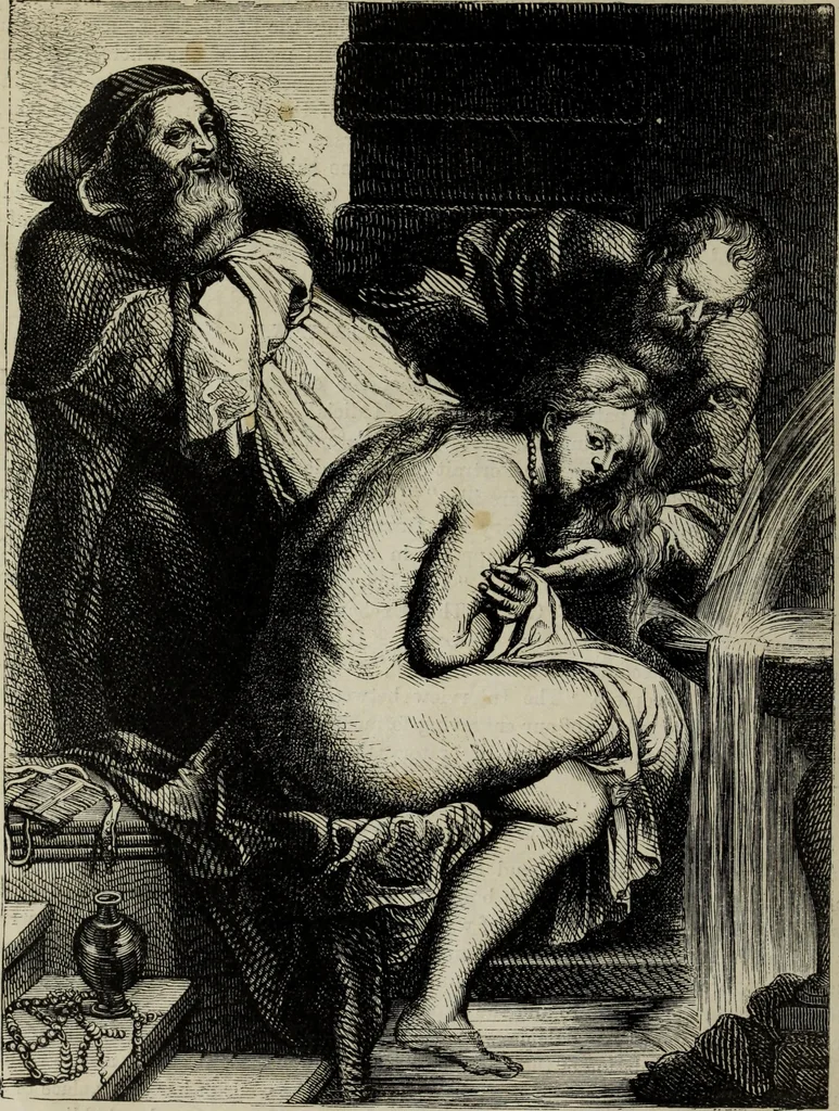 An illustration from John Cassell's Art treasures exhibition: containing engravings of the principal masterpieces of the English, Dutch, Flemish, French, and German schools, 1858, leaf 217