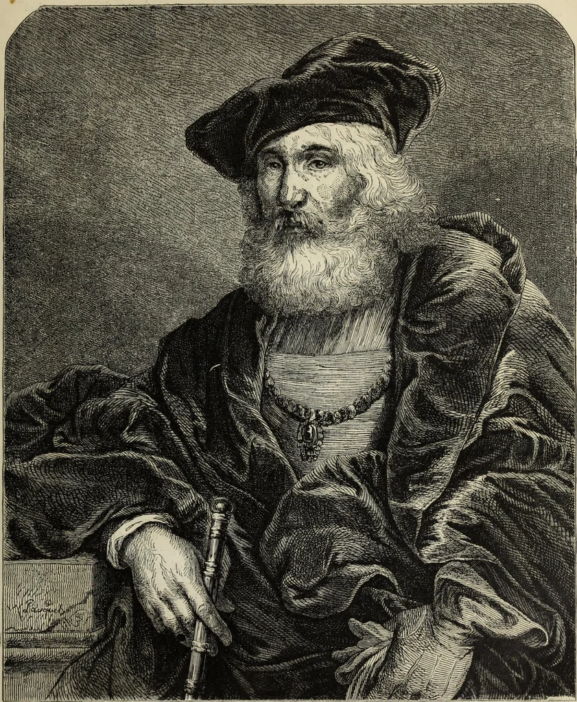 An illustration from John Cassell's Art treasures exhibition: containing engravings of the principal masterpieces of the English, Dutch, Flemish, French, and German schools, 1858, leaf 242