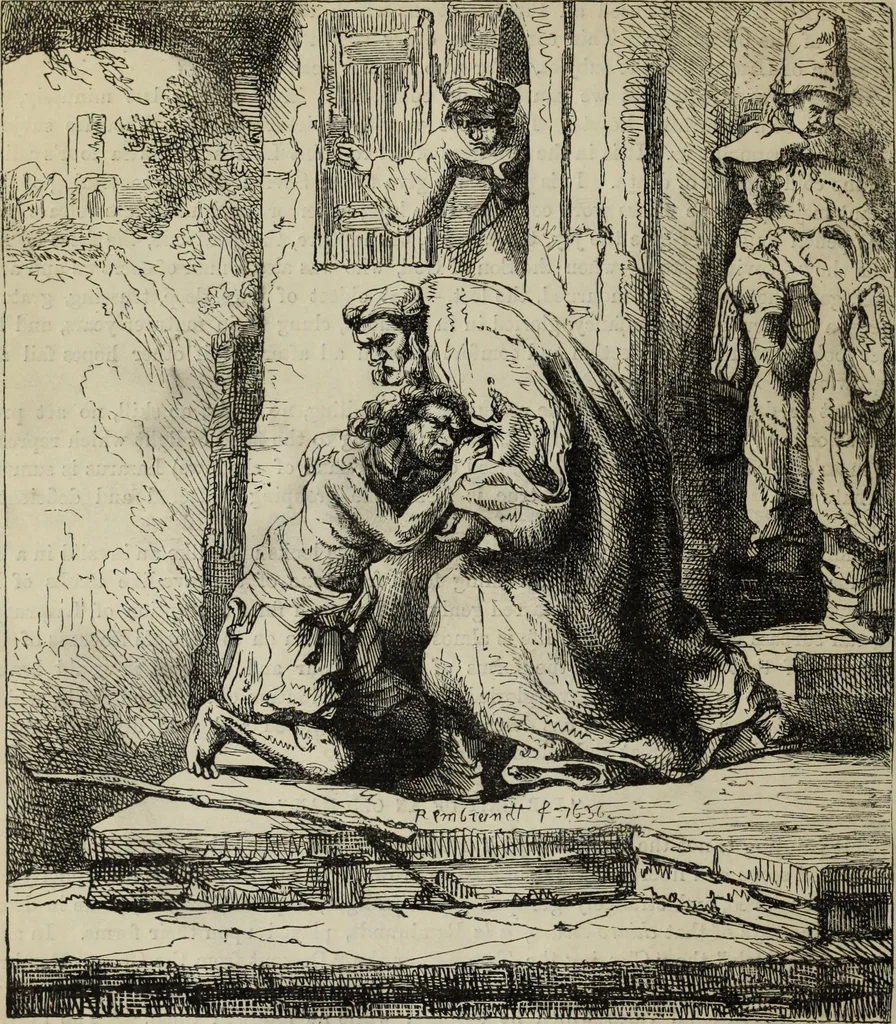 An illustration from John Cassell's Art treasures exhibition: containing engravings of the principal masterpieces of the English, Dutch, Flemish, French, and German schools, 1858, leaf 245